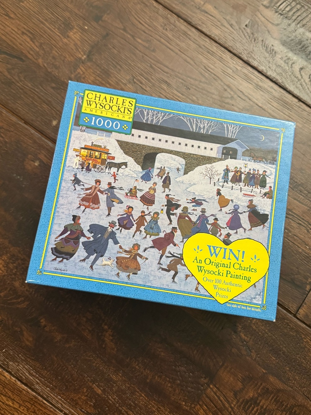 NWT Charles Wysocki Americana 1000-Piece Puzzle - Winter Snow Scene
